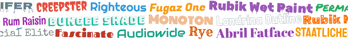 Google Fonts Collage