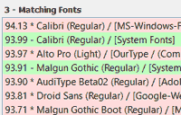 local fonts