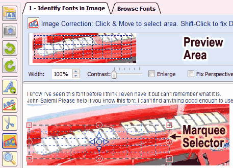 marquee selector